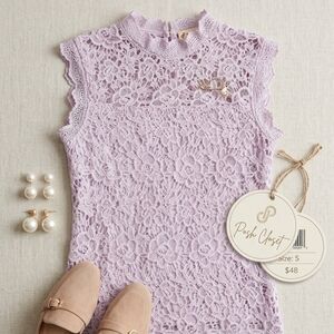 Elegant Lace Fabric in Blush Pink